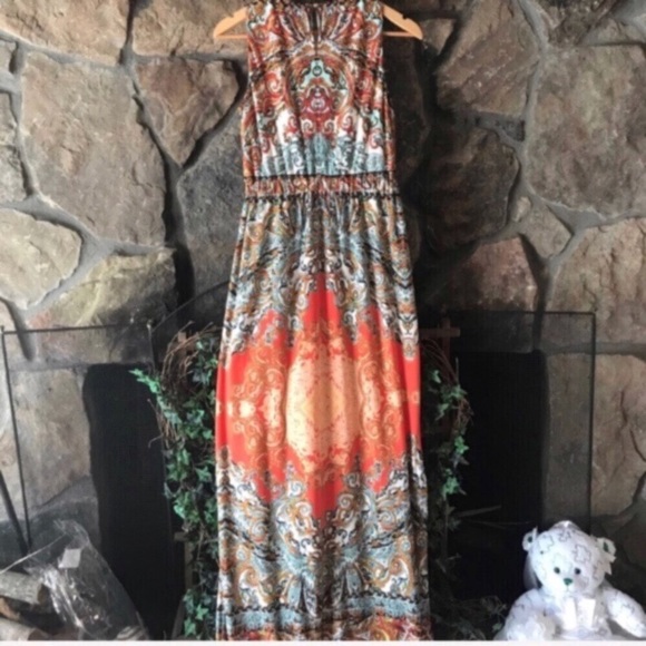 🔥DONNA MORGAN🔥BOLD PRINTED MAXI DRESS🔥 - Picture 7 of 7